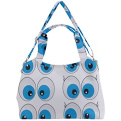 Eyes Comic Cartoon Fun Funny Toon Double Compartment Shoulder Bag by Ndabl3x