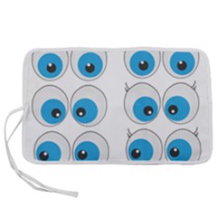 Eyes Comic Cartoon Fun Funny Toon Pen Storage Case (l) by Ndabl3x