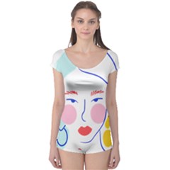 Art Womens Lovers Boyleg Leotard  by Ndabl3x