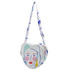 Art Womens Lovers Heart Shoulder Bag by Ndabl3x