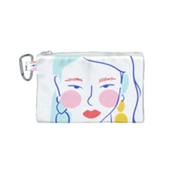 Art Womens Lovers Canvas Cosmetic Bag (small) by Ndabl3x