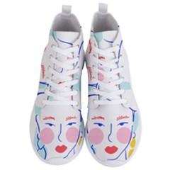 Art Womens Lovers Men s Lightweight High Top Sneakers by Ndabl3x