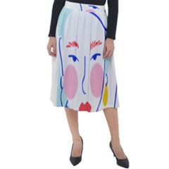 Art Womens Lovers Classic Velour Midi Skirt  by Ndabl3x