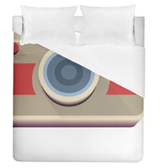 Photo Camera Machine Colorful Art Duvet Cover (queen Size) by Ndabl3x