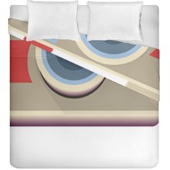 Photo Camera Machine Colorful Art Duvet Cover Double Side (king Size) by Ndabl3x