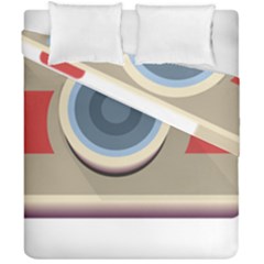 Photo Camera Machine Colorful Art Duvet Cover Double Side (california King Size) by Ndabl3x