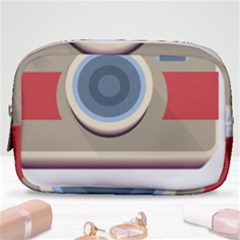 Photo Camera Machine Colorful Art Make Up Pouch (small) by Ndabl3x