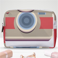 Photo Camera Machine Colorful Art Make Up Pouch (medium) by Ndabl3x