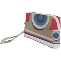 Photo Camera Machine Colorful Art Wristlet Pouch Bag (small) by Ndabl3x