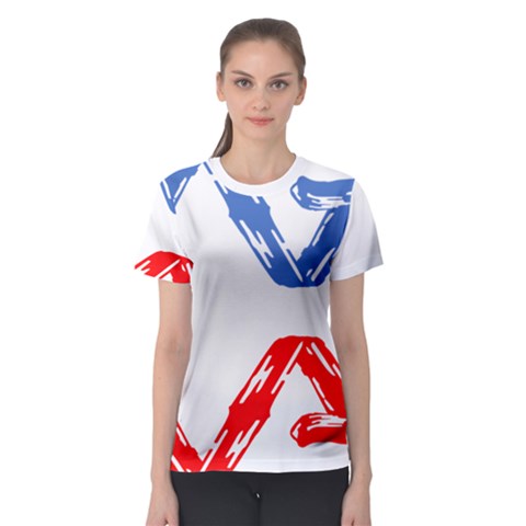 Arrow Up Down Women s Sport Mesh T-shirt by Ndabl3x