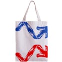 Arrow Up Down Zipper Classic Tote Bag View1