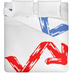 Arrow Up Down Duvet Cover Double Side (king Size) by Ndabl3x