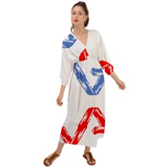 Arrow Up Down Grecian Style  Maxi Dress by Ndabl3x