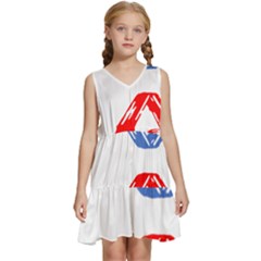 Arrow Up Down Kids  Sleeveless Tiered Mini Dress by Ndabl3x