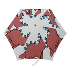 Dinosaur Dragon Drawing Cute Mini Folding Umbrellas by Ndabl3x