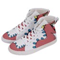 Dinosaur Dragon Drawing Cute Women s Hi-Top Skate Sneakers View2