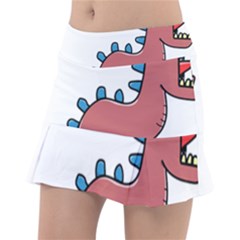 Dinosaur Dragon Drawing Cute Classic Tennis Skirt by Ndabl3x