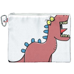 Dinosaur Dragon Drawing Cute Canvas Cosmetic Bag (xxl) by Ndabl3x