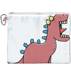 Dinosaur Dragon Drawing Cute Canvas Cosmetic Bag (xxxl) by Ndabl3x