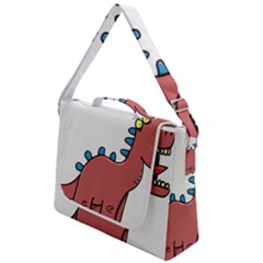 Dinosaur Dragon Drawing Cute Box Up Messenger Bag by Ndabl3x