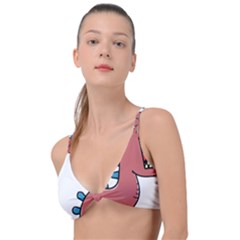 Dinosaur Dragon Drawing Cute Knot Up Bikini Top by Ndabl3x