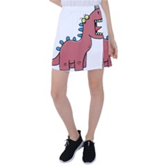 Dinosaur Dragon Drawing Cute Tennis Skirt by Ndabl3x