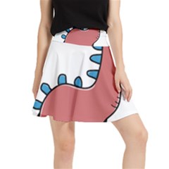 Dinosaur Dragon Drawing Cute Waistband Skirt by Ndabl3x