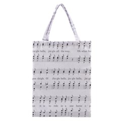 Jingle Bells Song Christmas Carol Classic Tote Bag by Ndabl3x