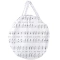 Jingle Bells Song Christmas Carol Giant Round Zipper Tote View1