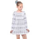 Jingle Bells Song Christmas Carol Kids  Long Sleeve Dress View1