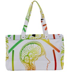 Throughts Construct Does Face Canvas Work Bag by Ndabl3x