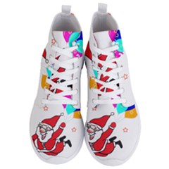 Nicholas Santa Claus Balloons Stars Men s Lightweight High Top Sneakers by Ndabl3x