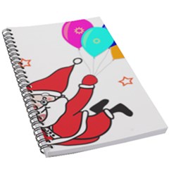 Nicholas Santa Claus Balloons Stars 5 5  X 8 5  Notebook by Ndabl3x