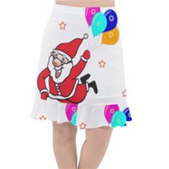 Nicholas Santa Claus Balloons Stars Fishtail Chiffon Skirt by Ndabl3x