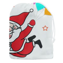 Nicholas Santa Claus Balloons Stars Drawstring Pouch (3xl) by Ndabl3x