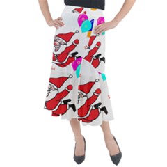 Nicholas Santa Claus Balloons Stars Midi Mermaid Skirt by Ndabl3x