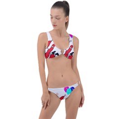 Nicholas Santa Claus Balloons Stars Ring Detail Crop Bikini Set by Ndabl3x