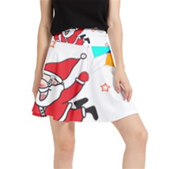 Nicholas Santa Claus Balloons Stars Waistband Skirt by Ndabl3x