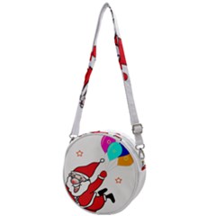 Nicholas Santa Claus Balloons Stars Crossbody Circle Bag by Ndabl3x