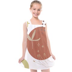 Abstract Pattern Art Drawing Kids  Cross Back Dress by Ndabl3x