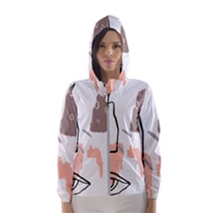 Abstract Art Design Pattern Women s Hooded Windbreaker by Ndabl3x