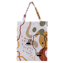 Abstract Bull Art Design Classic Tote Bag by Ndabl3x