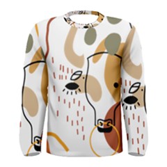 Abstract Bull Art Design Men s Long Sleeve T-shirt by Ndabl3x