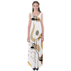 Abstract Bull Art Design Empire Waist Maxi Dress by Ndabl3x