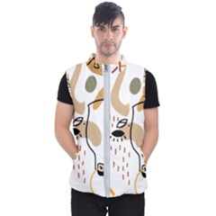 Abstract Bull Art Design Men s Puffer Vest by Ndabl3x