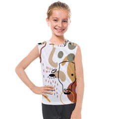 Abstract Bull Art Design Kids  Mesh Tank Top by Ndabl3x