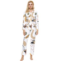 Abstract Bull Art Design Womens  Long Sleeve Velvet Pocket Pajamas Set by Ndabl3x