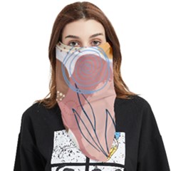 Abstract Circles Art Design Face Covering Bandana (triangle) by Ndabl3x