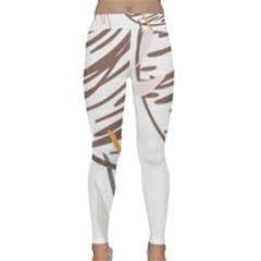 Abstract Hand Vine Lines Drawing Classic Yoga Leggings