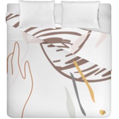 Abstract Hand Vine Lines Drawing Duvet Cover Double Side (King Size)